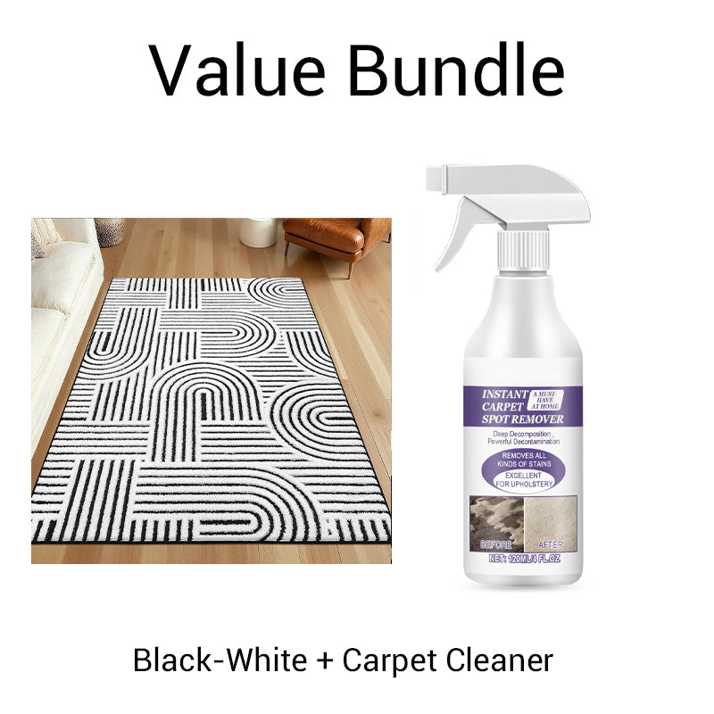🛍️ 50 % Rabatt – Hochwertiger Kristallflor-Teppich – minimalistisches Linien-Design, weich wie Kaschmir, vielseitig für Flur, Wohnzimmer & Schlafzimmer 🏠
