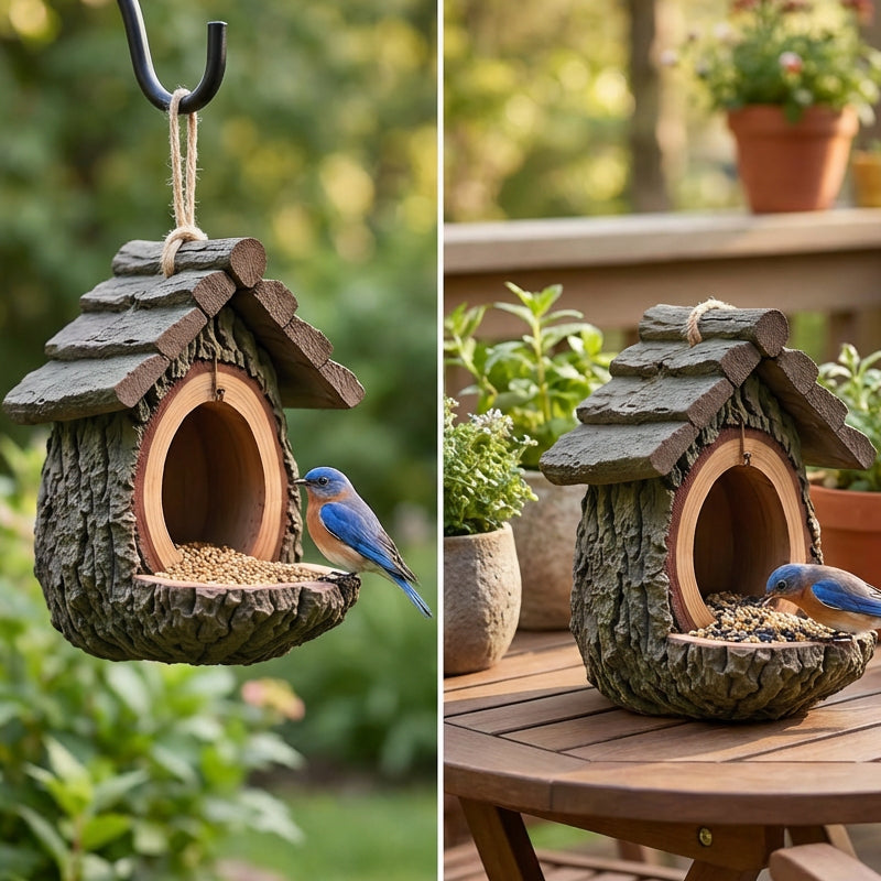 Vogelfutterhaus für den Außenbereich zur Gartendekoration