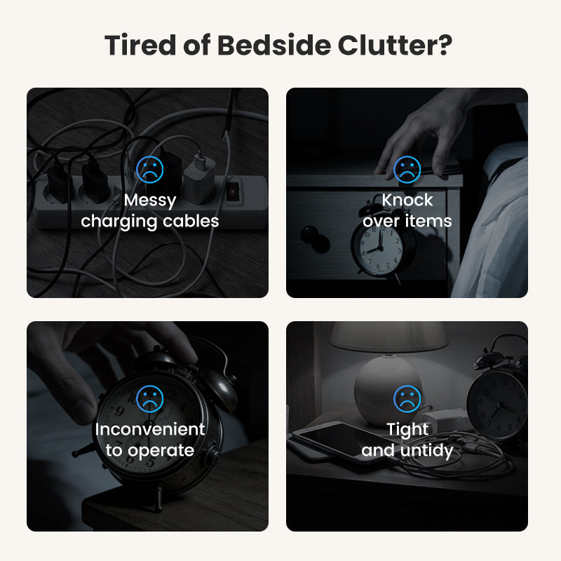 🌞Frühlingserwachen: 50% Rabatt!🔋6-in-1 Kabellose Ladestation 25W – Uhr, Wecker, Bluetooth-Lautsprecher & Nachtlicht | All-in-One für den Nachttisch!