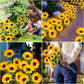 🌻✨ Lebensechte Blüten, IP65 wasserdicht & automatische Dämmerungssensor (8-12h Leuchtdauer)