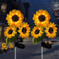 🌻✨ Lebensechte Blüten, IP65 wasserdicht & automatische Dämmerungssensor (8-12h Leuchtdauer)