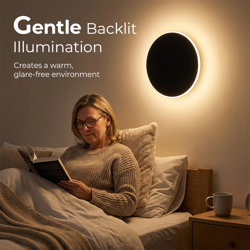 💡🏡 Runde LED Wandleuchte mit Sensor – Minimalistisches Design, Ideal für Schlafzimmer, Flur & Treppe