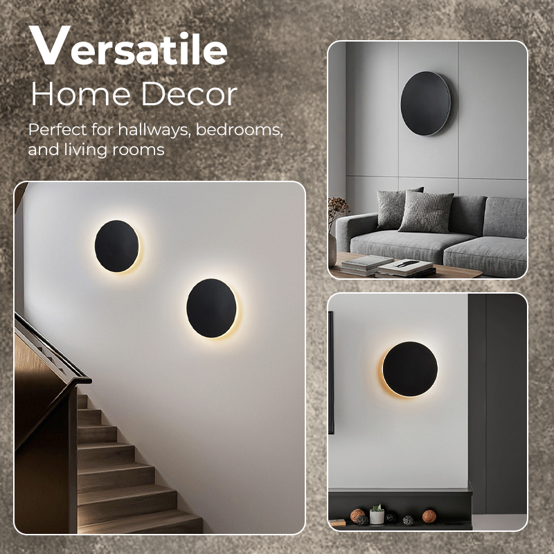 💡🏡 Runde LED Wandleuchte mit Sensor – Minimalistisches Design, Ideal für Schlafzimmer, Flur & Treppe