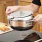 🔥 Nur für kurze Zeit 50 % Rabatt! 🍤 304 Edelstahl Tempura-Topf – Kompakter Frittiertopf mit Temperaturkontrolle und Filtersieb