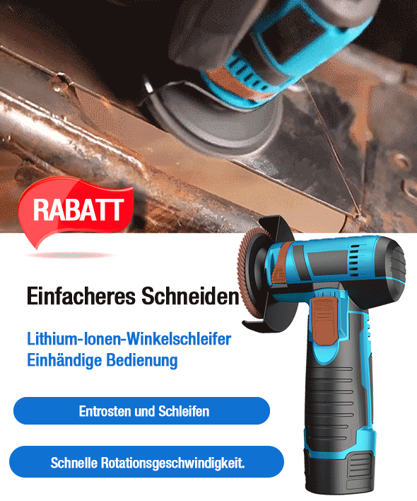 🔥 50 % Rabatt! 🔧 Mini-Winkelschleifer mit bürstenlosem Motor – Kompakter Akku-Schleifer für präzise Arbeiten, Schneiden & Schleifen