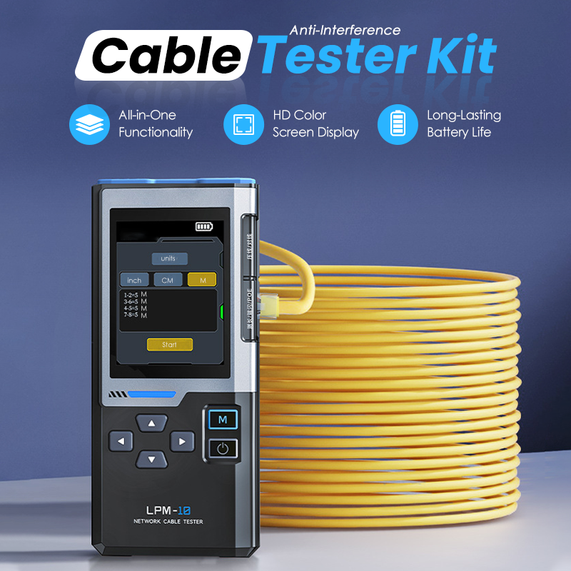 🌐 Netzwerk- & PoE Kabeltester mit Leitungssuche – Für Installation, Wartung & Fehlersuche