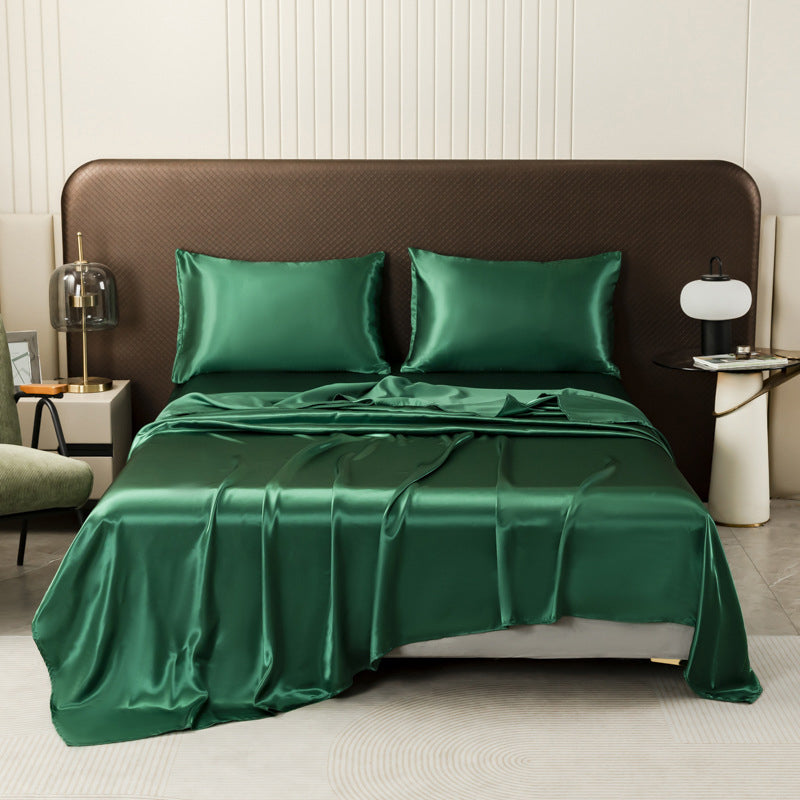 💎 50% RABATT! 💎 Unifarbenes Satin-Spannbettlaken – Haar- & hautfreundlich, Temperaturregulierend & Maschinenwaschbar 🛏️✨