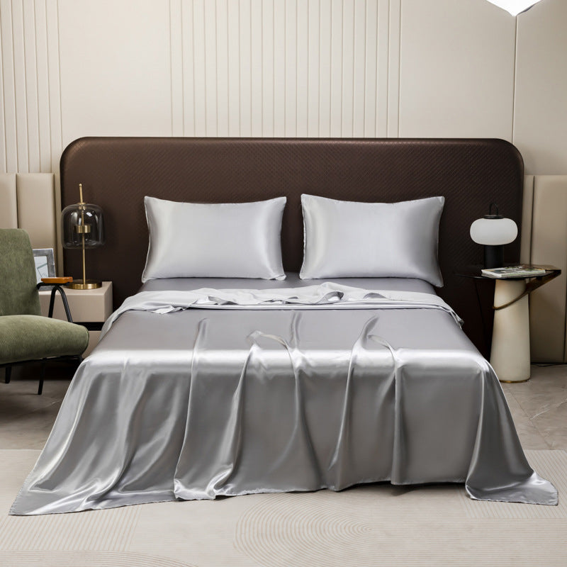 💎 50% RABATT! 💎 Unifarbenes Satin-Spannbettlaken – Haar- & hautfreundlich, Temperaturregulierend & Maschinenwaschbar 🛏️✨