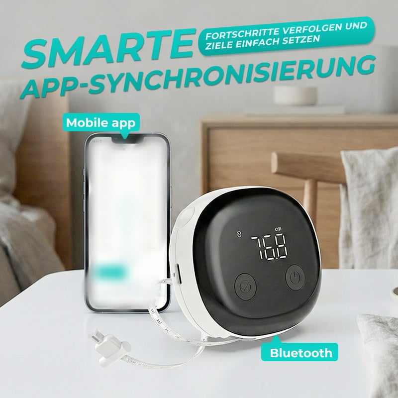📱 Digitales Körpermaßband mit App-Sync – Präzise Körpermessung für Fitness, Diät & Training