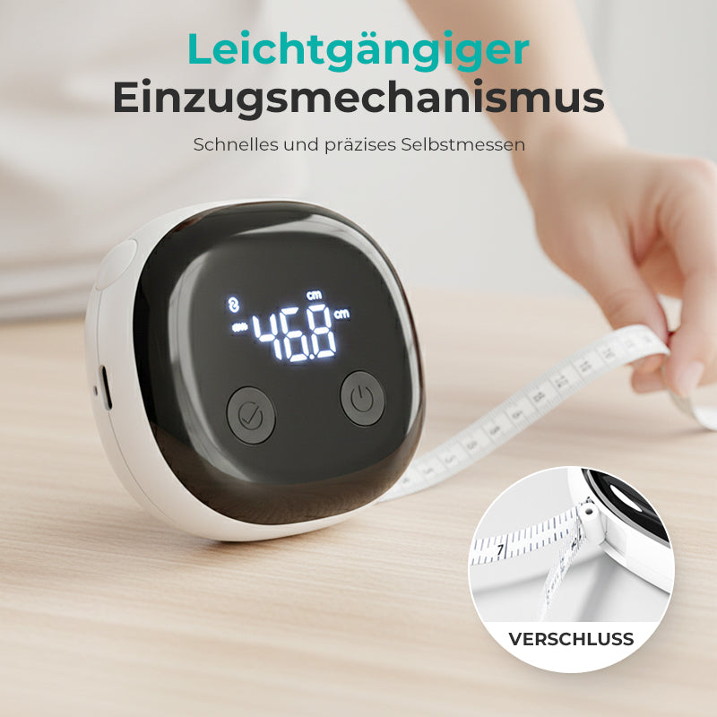 📱 Digitales Körpermaßband mit App-Sync – Präzise Körpermessung für Fitness, Diät & Training