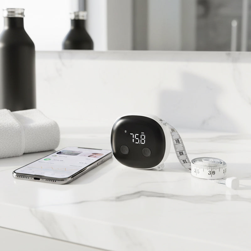 📱 Digitales Körpermaßband mit App-Sync – Präzise Körpermessung für Fitness, Diät & Training