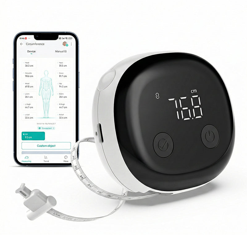 📱 Digitales Körpermaßband mit App-Sync – Präzise Körpermessung für Fitness, Diät & Training