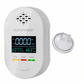 🔔 4-in-1 Gas- & CO-Melder mit LCD-Display – Temperatur- & Luftfeuchtigkeitsanzeige