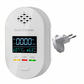 🔔 4-in-1 Gas- & CO-Melder mit LCD-Display – Temperatur- & Luftfeuchtigkeitsanzeige