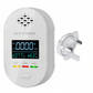 🔔 4-in-1 Gas- & CO-Melder mit LCD-Display – Temperatur- & Luftfeuchtigkeitsanzeige
