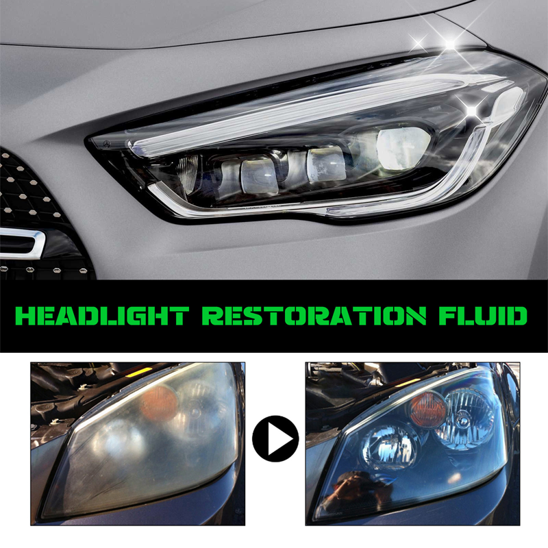 Scheinwerfer-Renovierer – Entfernt Oxidation & Vergilbung, Kristallbeschichtung, Anti-Beschlag🚗✨