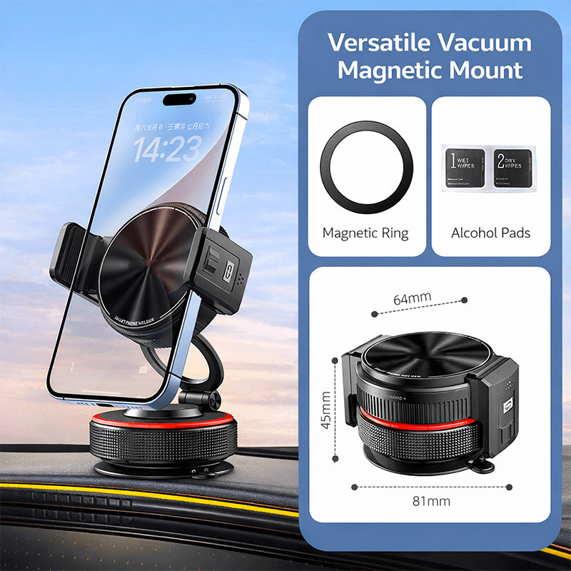 Magnetische Handyhalterung – Drehbar, Klappbar mit Saugnapf für Auto & Tisch📱🚗