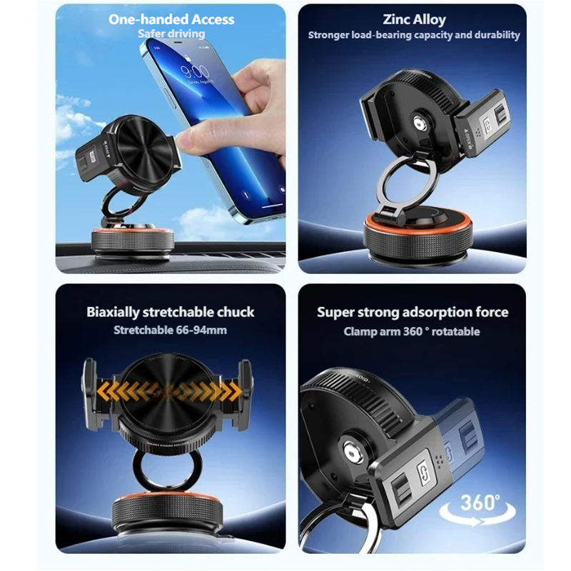 Magnetische Handyhalterung – Drehbar, Klappbar mit Saugnapf für Auto & Tisch📱🚗