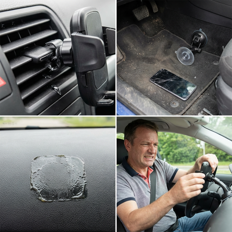 Magnetische Handyhalterung – Drehbar, Klappbar mit Saugnapf für Auto & Tisch📱🚗