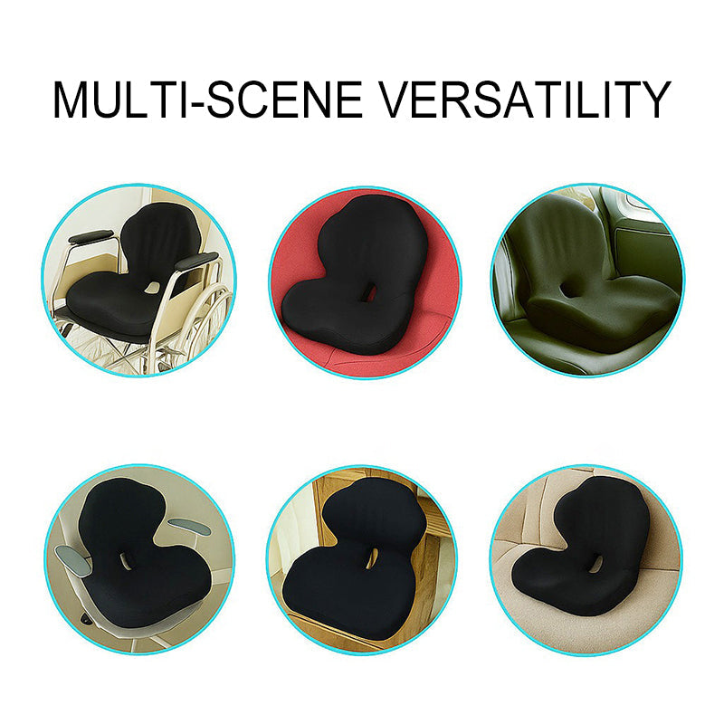 Ergonimisches Sitzkissen mit Lordosenstütze