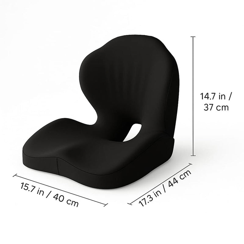 Ergonimisches Sitzkissen mit Lordosenstütze