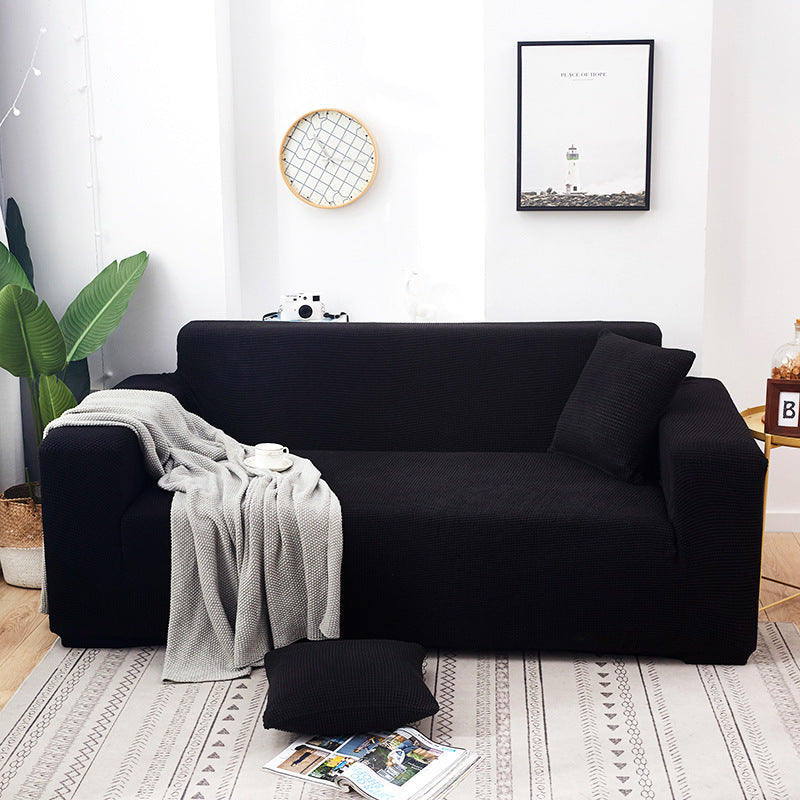 🛋️ Stretch-Sofa-Bezug mit Jacquard-Muster – Rundum-Passform für Couch & Sessel – Elastischer Möbel-Schoner in Übergröße – Waschbarer Polsterbezug
