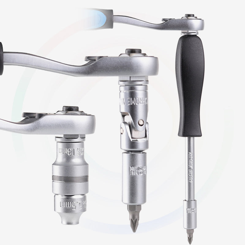 🔧 50% RABATT! 🛠️ 17/29-teiliges Ratschen-Steckschlüssel-Set – Kompakt, vielseitig & robust – Ideal für Heimwerker & Profis ⚡
