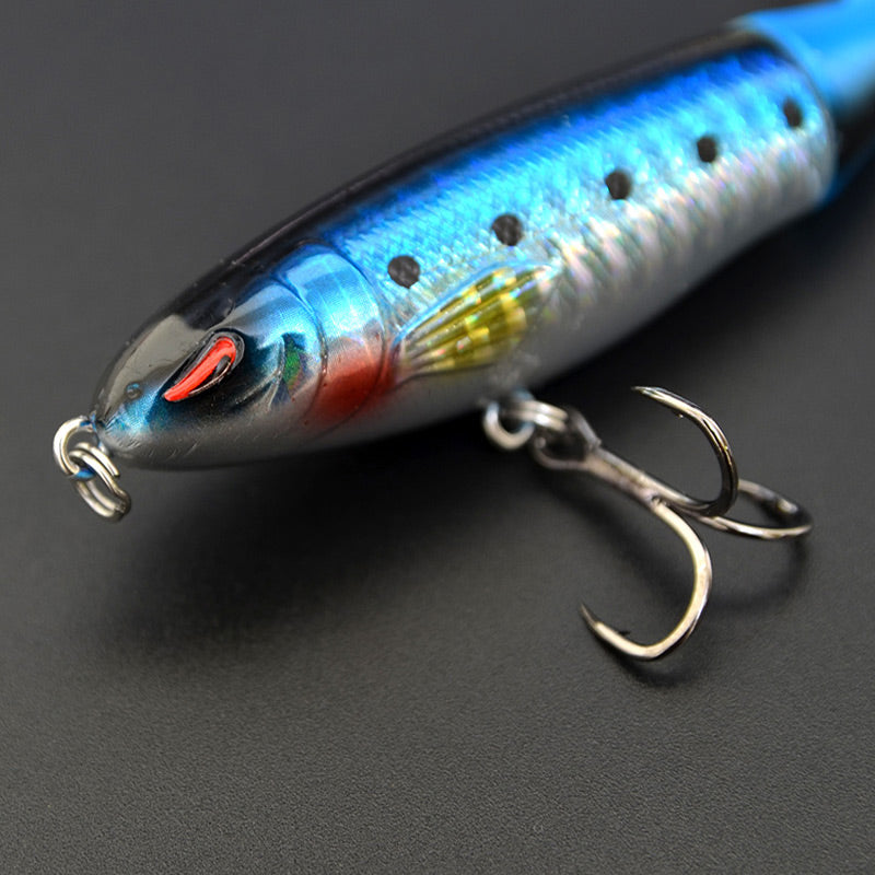 🎣💦 Oberflächenköder mit Propeller – Wobbler/Popper, Schwimmend, Ideal für Raubfischangeln