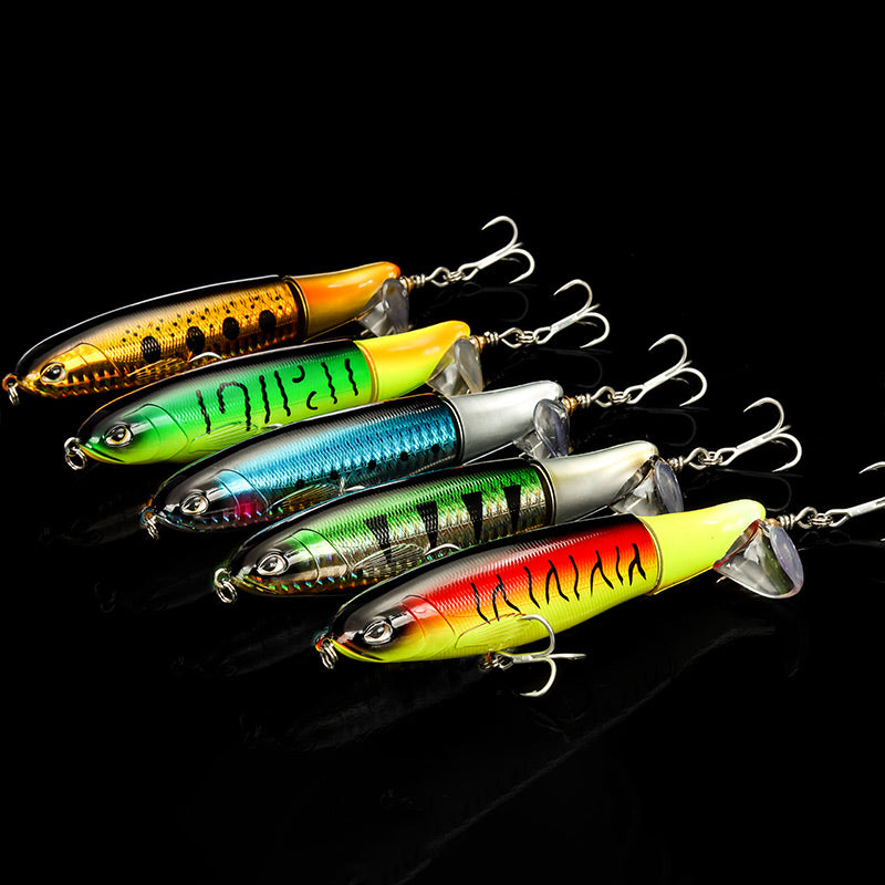 🎣💦 Oberflächenköder mit Propeller – Wobbler/Popper, Schwimmend, Ideal für Raubfischangeln