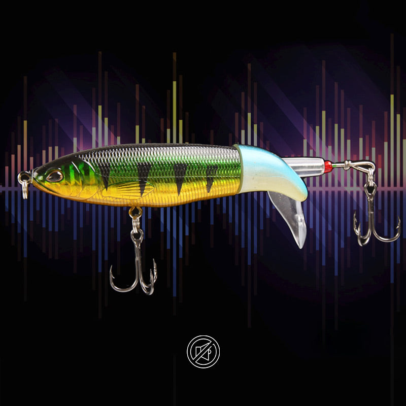 🎣💦 Oberflächenköder mit Propeller – Wobbler/Popper, Schwimmend, Ideal für Raubfischangeln
