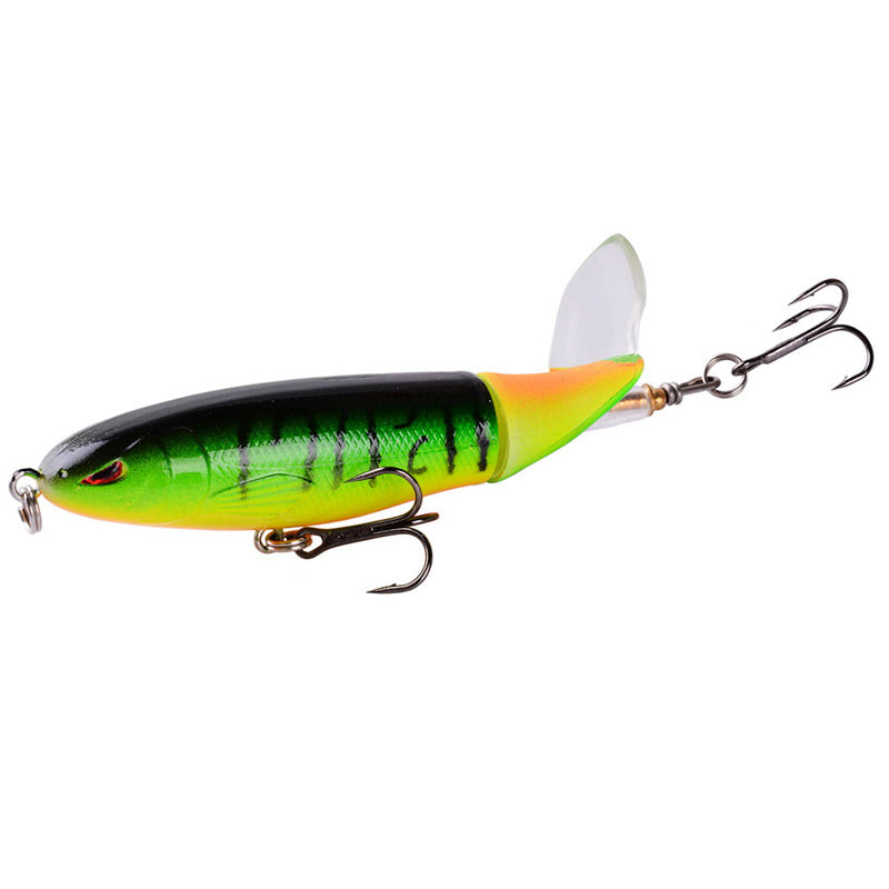 🎣💦 Oberflächenköder mit Propeller – Wobbler/Popper, Schwimmend, Ideal für Raubfischangeln