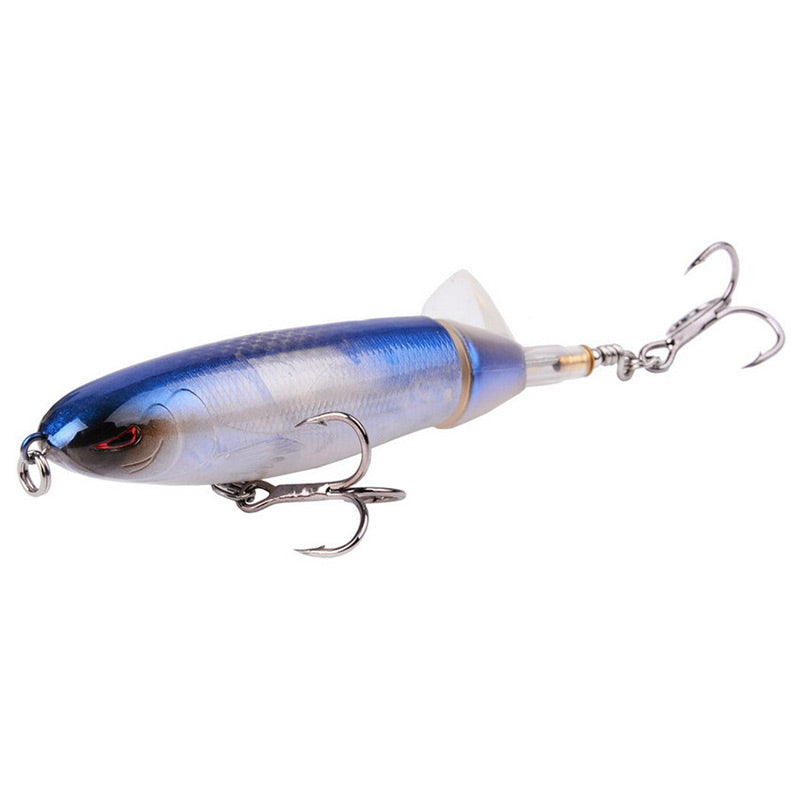 🎣💦 Oberflächenköder mit Propeller – Wobbler/Popper, Schwimmend, Ideal für Raubfischangeln