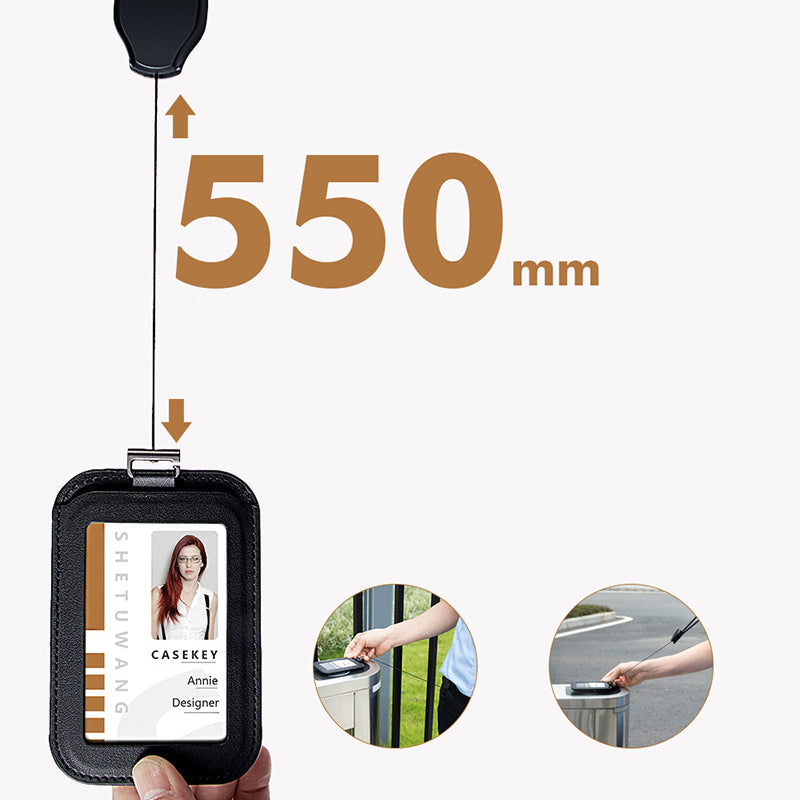 Ausziehbarer Ausweishalter mit Band