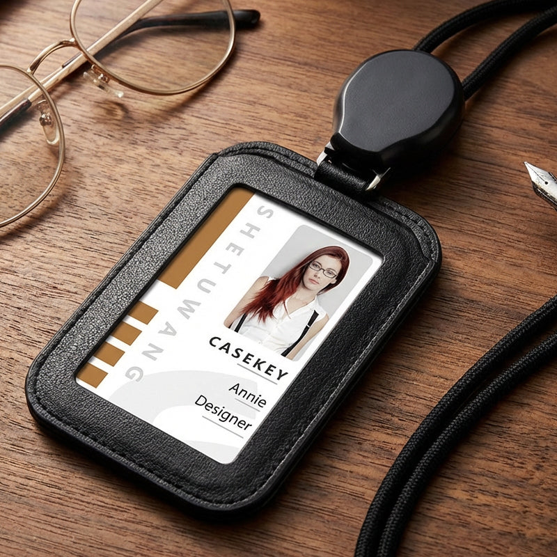 Ausziehbarer Ausweishalter mit Band