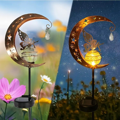 Solar Gartenstecker „Blumenfee“ – LED Gartenleuchte für Rasen, Garten & Terrasse🧚‍♀️🌸