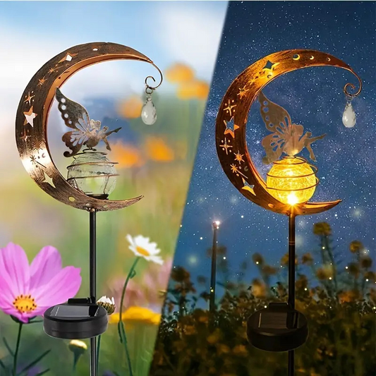 Solar Gartenstecker „Blumenfee“ – LED Gartenleuchte für Rasen, Garten & Terrasse🧚‍♀️🌸