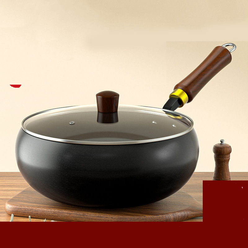 Alteisen Wok – Robuster Gusseisenbräter mit Deckel für Braten & Kochen👩‍🍳🍲