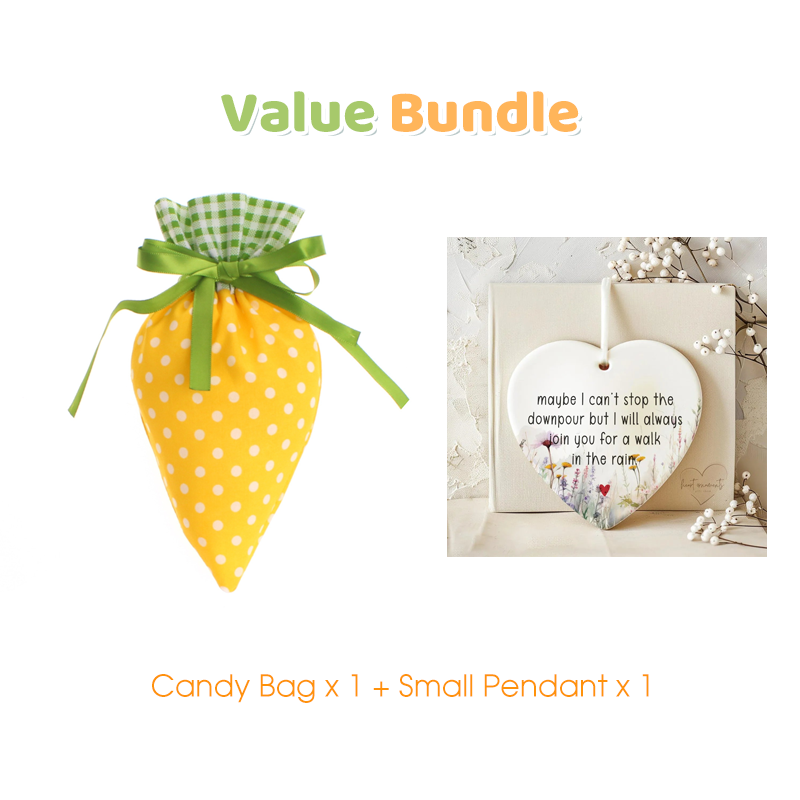 Carrot Shaped Plush Easter Treat Pouch