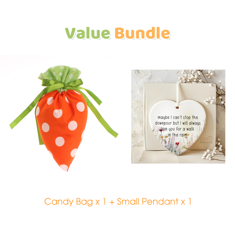 Carrot Shaped Plush Easter Treat Pouch