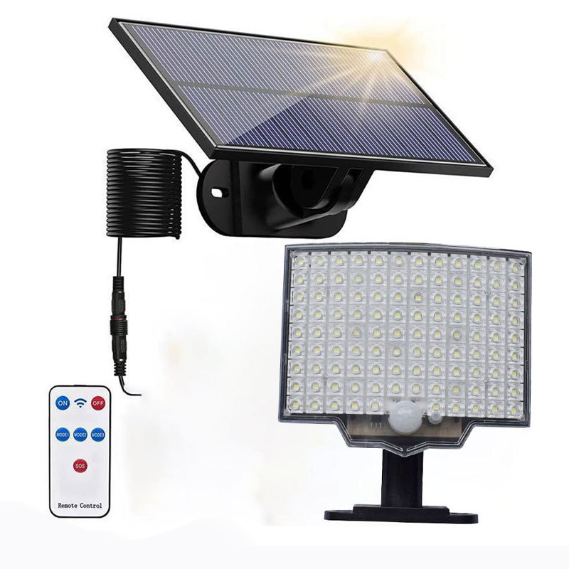 🛍️ 50 % Rabatt – Solar-Sensor-Wandleuchte mit 106 LEDs – wasserdicht, fernbedienbar & mit Bewegungsmelder – energiesparend für Garten, Hof & Eingang ☀️