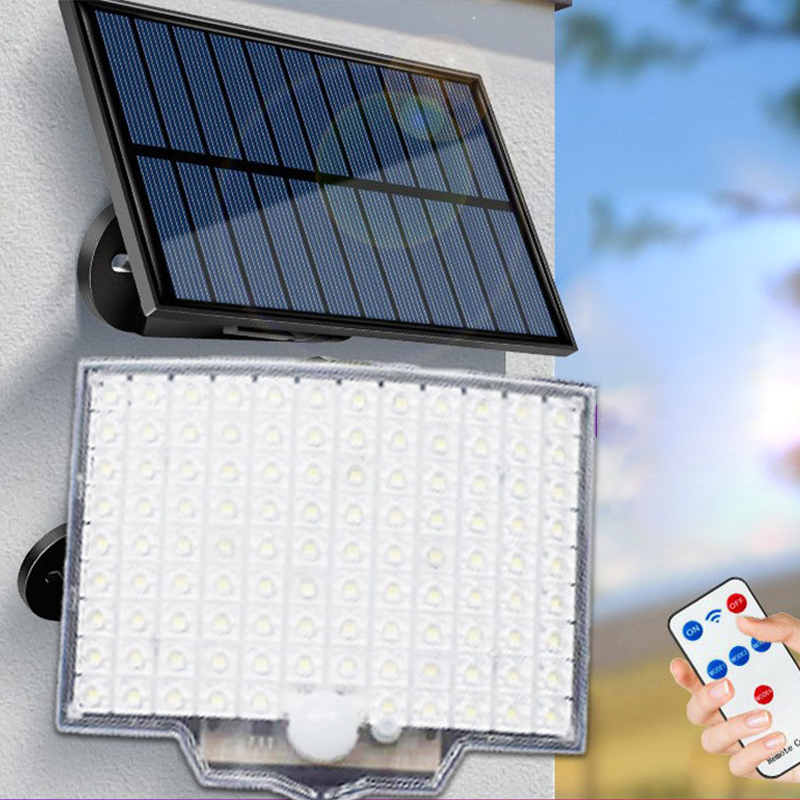 🛍️ 50 % Rabatt – Solar-Sensor-Wandleuchte mit 106 LEDs – wasserdicht, fernbedienbar & mit Bewegungsmelder – energiesparend für Garten, Hof & Eingang ☀️