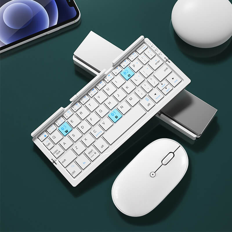 ⌨️📱 Faltbare Bluetooth Tastatur – Kabellos, Mini & Leise, Kompatibel mit Smartphone & iPad
