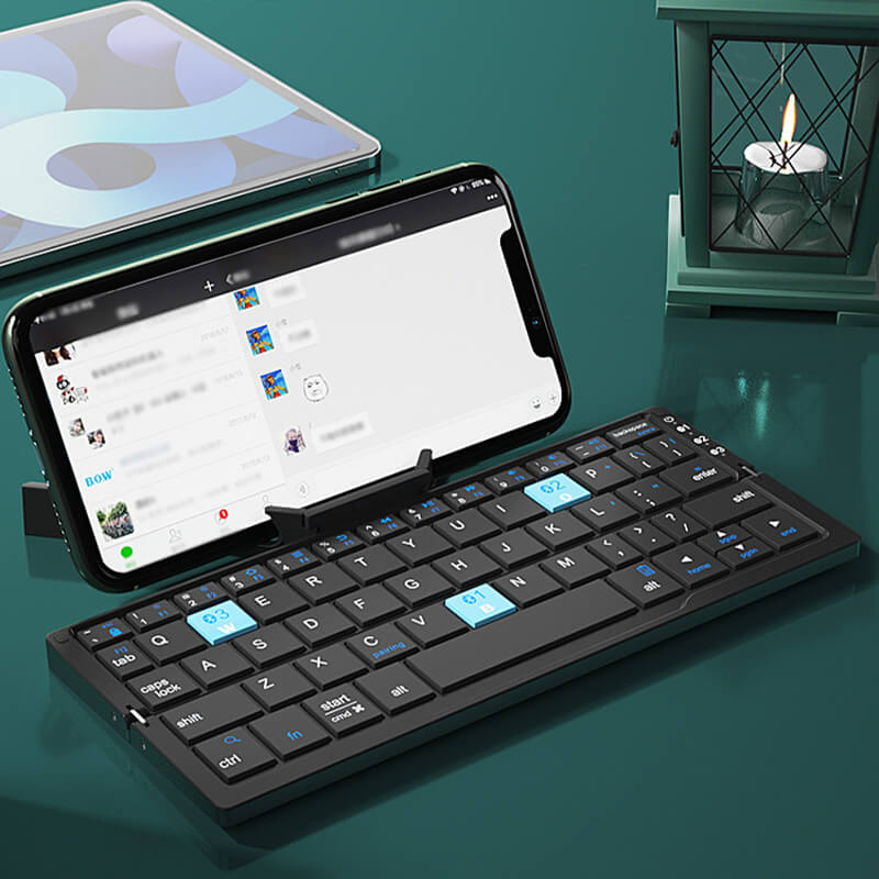 ⌨️📱 Faltbare Bluetooth Tastatur – Kabellos, Mini & Leise, Kompatibel mit Smartphone & iPad
