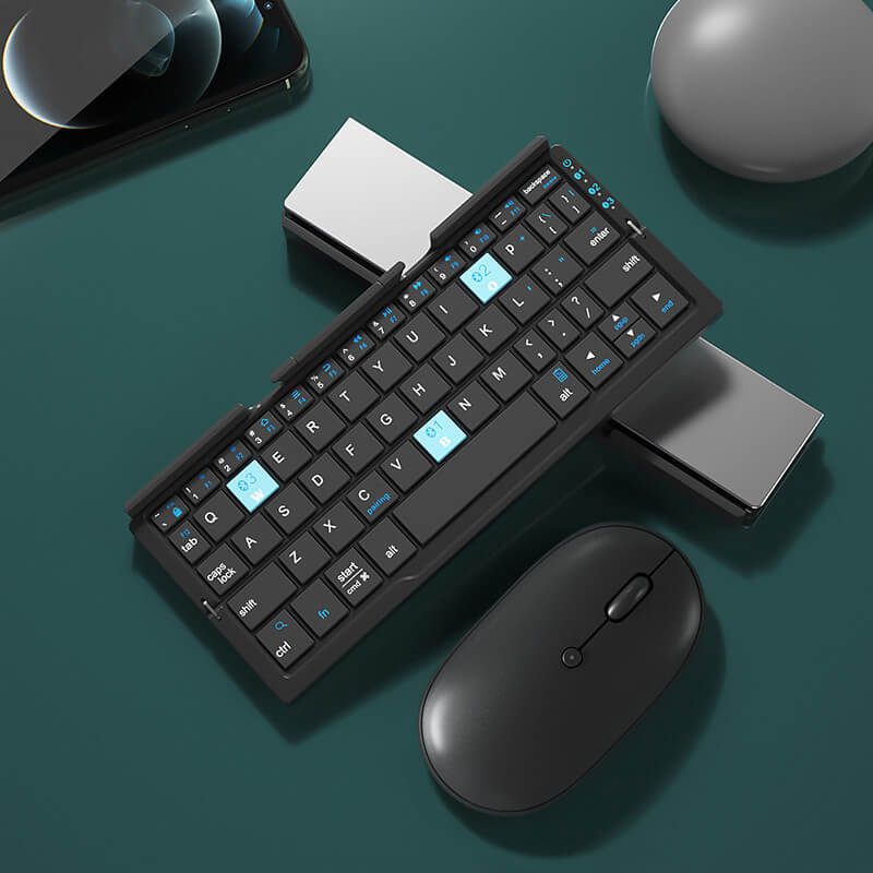 ⌨️📱 Faltbare Bluetooth Tastatur – Kabellos, Mini & Leise, Kompatibel mit Smartphone & iPad