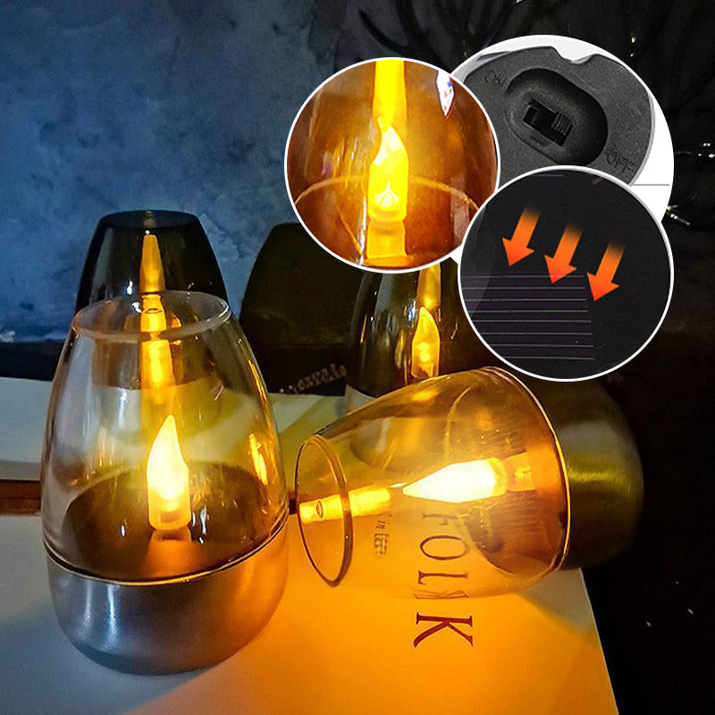 🕯️🌞 Solar-Kerzenlicht für draußen – Wetterfest, stimmungsvolles Garten- & Terrassenlicht