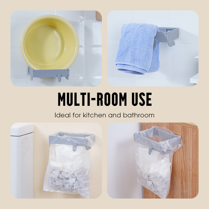🗑️ Faltbarer Müllbeutelhalter – klemmfix ohne Bohren, geeignet für Küche, Bad & unterwegs, einfach & praktisch 🏠