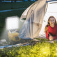 Makita 18V Arbeitslicht, 2-Modus LED Flutlicht mit zwei USB-Anschlüssen für Notfall