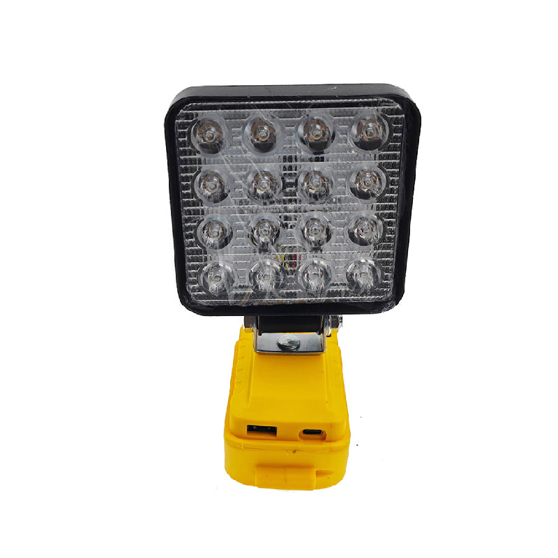 Makita 18V Arbeitslicht, 2-Modus LED Flutlicht mit zwei USB-Anschlüssen für Notfall