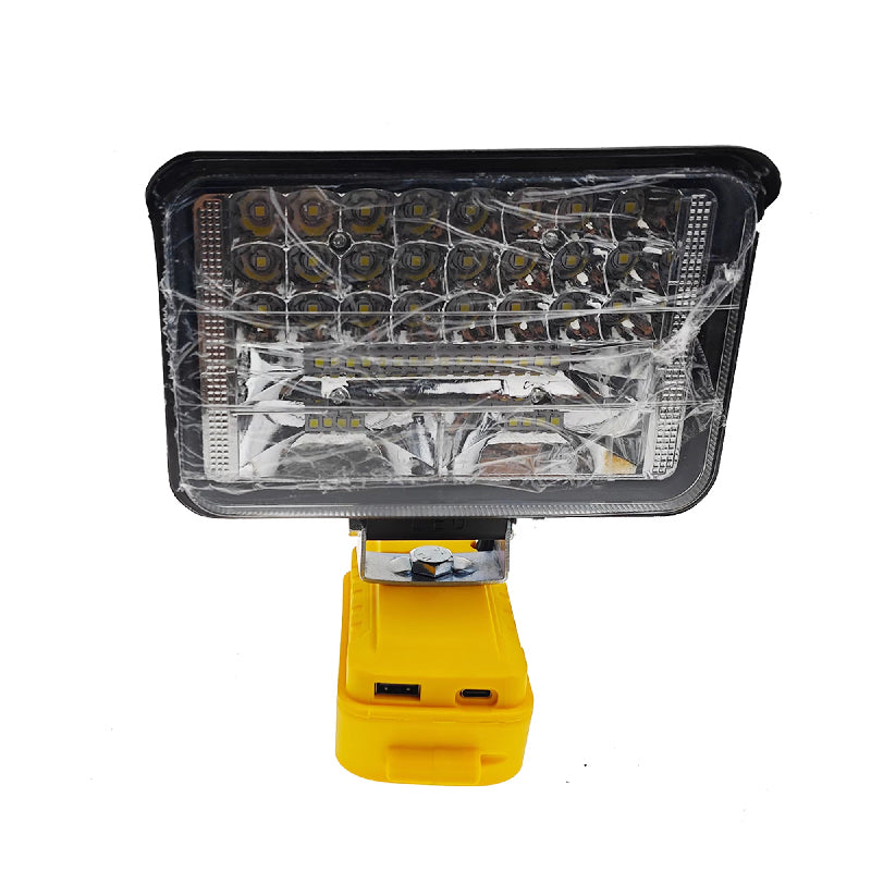 Makita 18V Arbeitslicht, 2-Modus LED Flutlicht mit zwei USB-Anschlüssen für Notfall