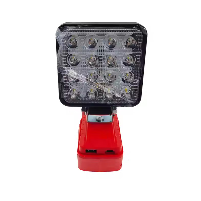 Makita 18V Arbeitslicht, 2-Modus LED Flutlicht mit zwei USB-Anschlüssen für Notfall